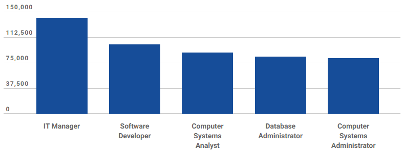 Average IT Manager Pay Vs. Other Best Jobs 