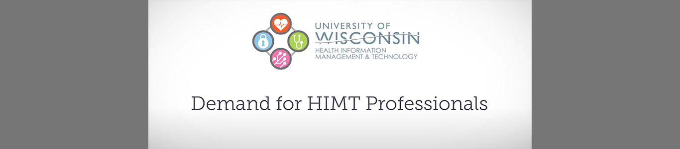 Graphic that reads "Demand for HIMT Professionals".