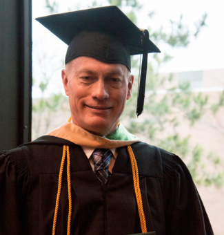 A graduation photo of Ken Holdorf.