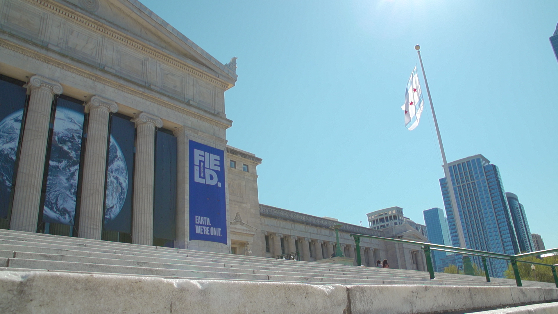 A photo from outside the Field Museum in Chicago.