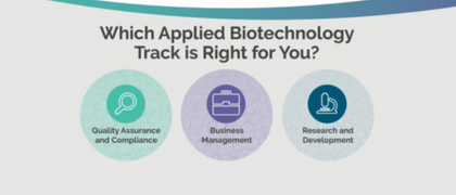 Which Applied Biotechnology Track is Right for You?