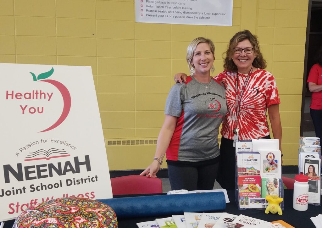 Jessica and Mary Shandonay, a Wellness Champion before she retired from the Neenah School District