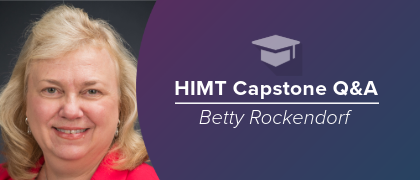 HIMT Program Director Guides Students Through Capstone Project
