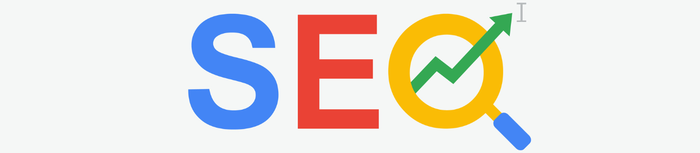 A graphic that shows the acronym "SEO."